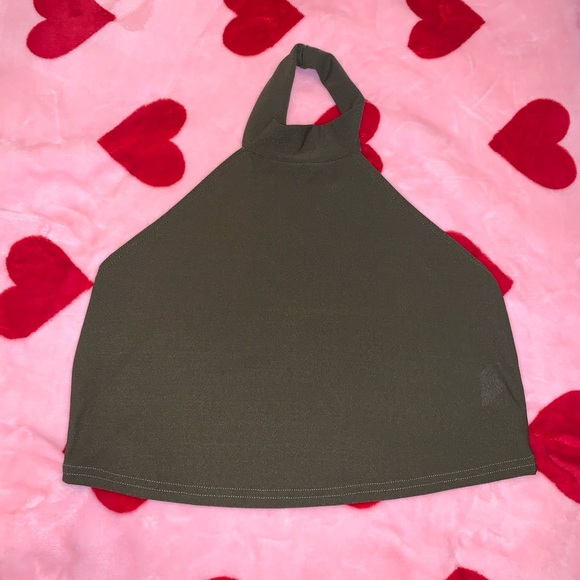 Boohoo High Neck Crop Top - Picture 3 of 11